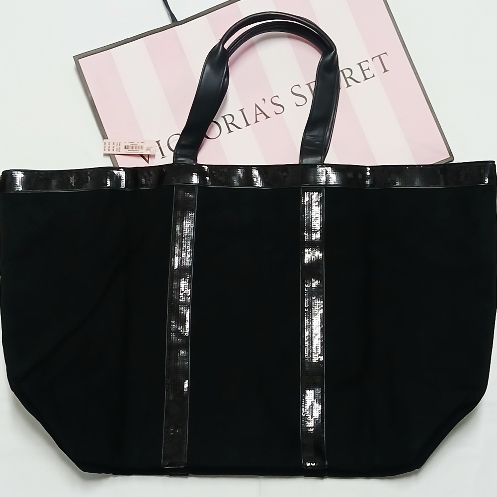 Victoria's Secret Sequin Bling Weekender Tote Bag - Picture 8 of 8
